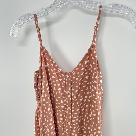 Aerie Spotted Button Tank Dress - Picture 2 of 10